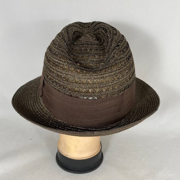 Scala Classic Fedora Pinch Front Hat 100% SISAL - Picture 10 of 13